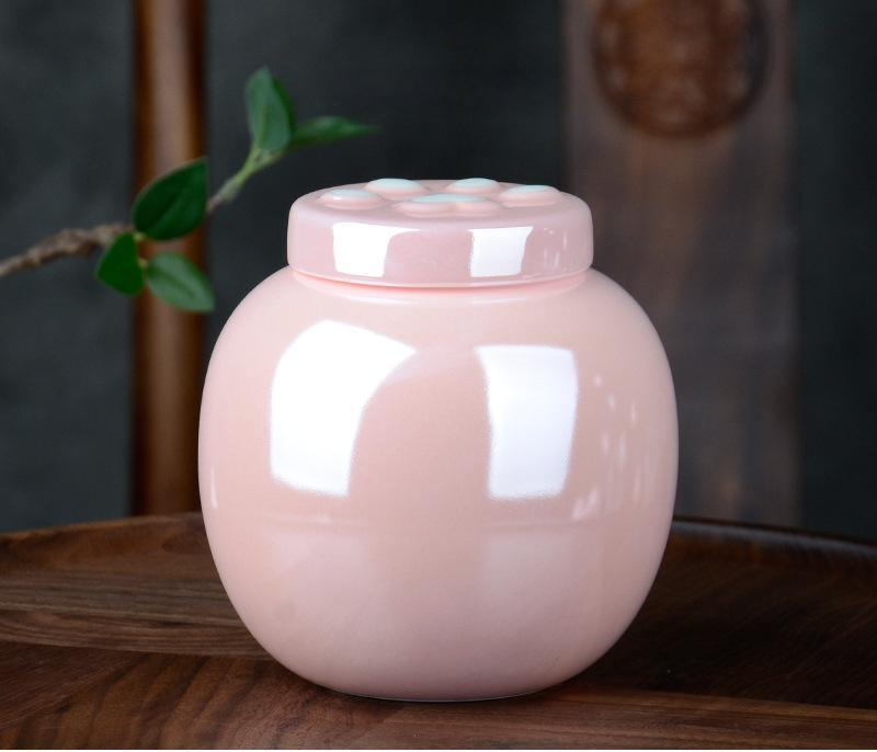 Urna Cerámica con relieve huella (Rosa) - Imagen 4