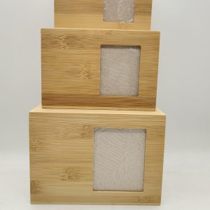 Urna Bambú con Cera (Ventana Foto Abierta)